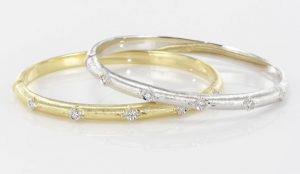Bracelets diamants or blanc ou or jaune.